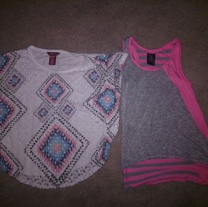 Two large girls blouses